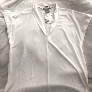 H&M Short Sleeve White Top